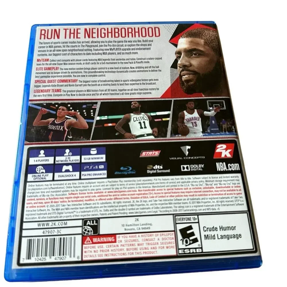 NBA 2K18 PS4 Kyrie Irving Complete Great Condition